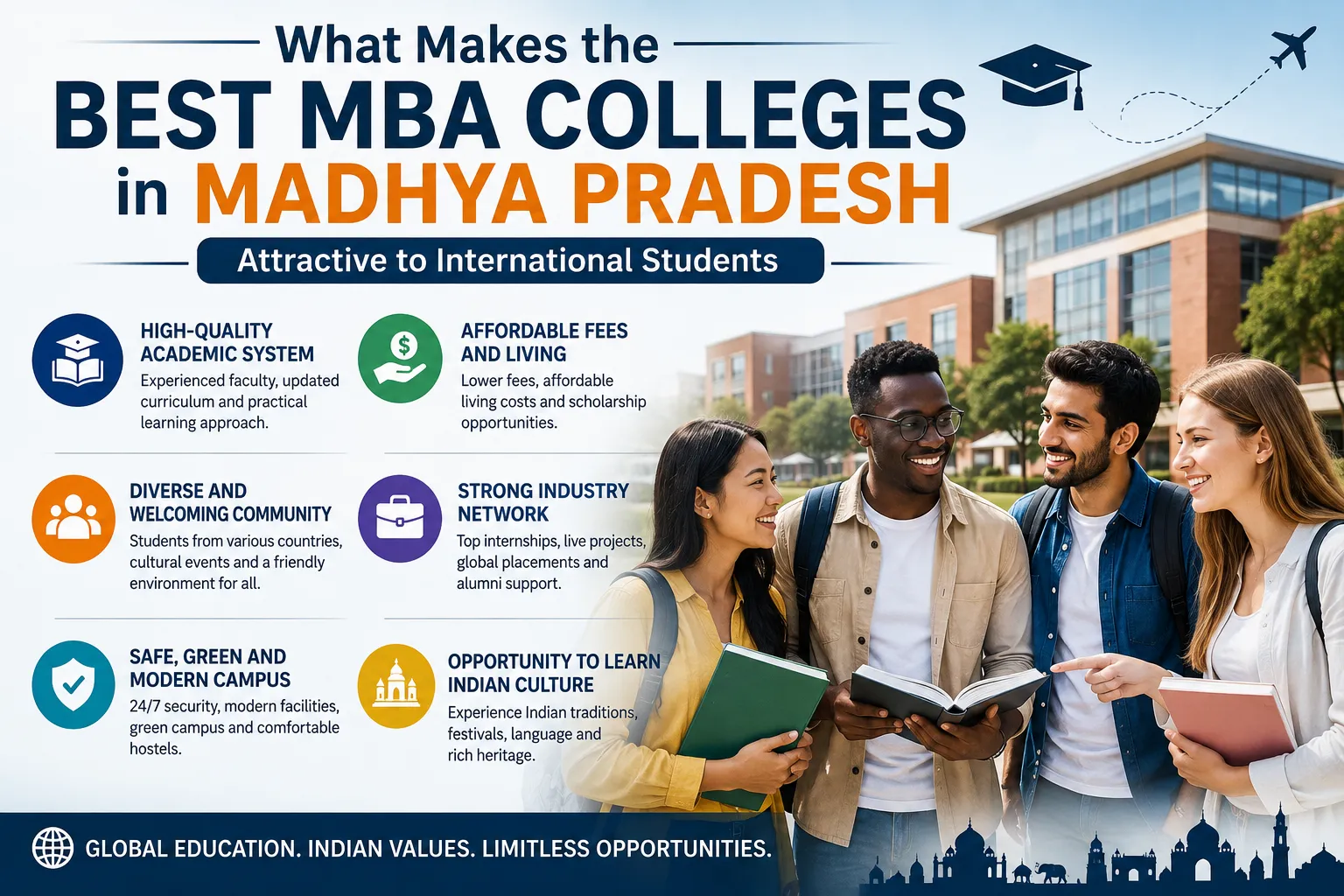 What Makes the Best MBA Colleges in Madhya Pradesh Attractive to International Students