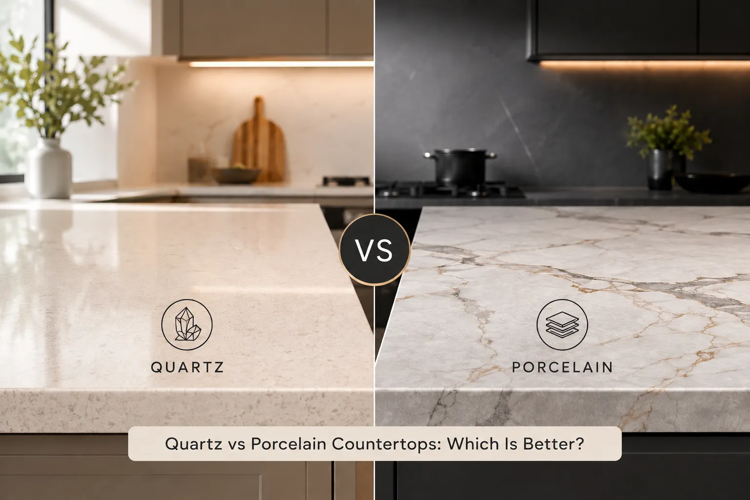 Quartz vs Porcelain Countertops: Which Is Better?
