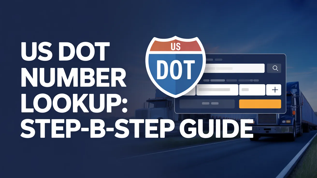 US DOT Number Lookup: Step-by-Step Guide