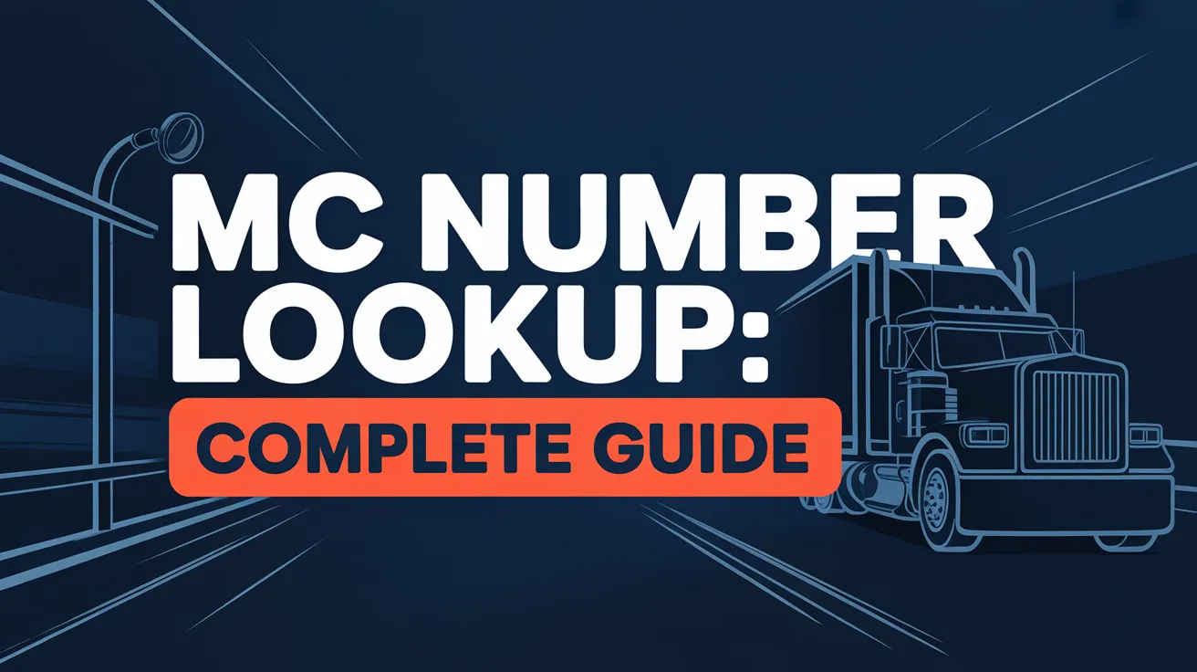 MC Number Lookup: Complete Guide