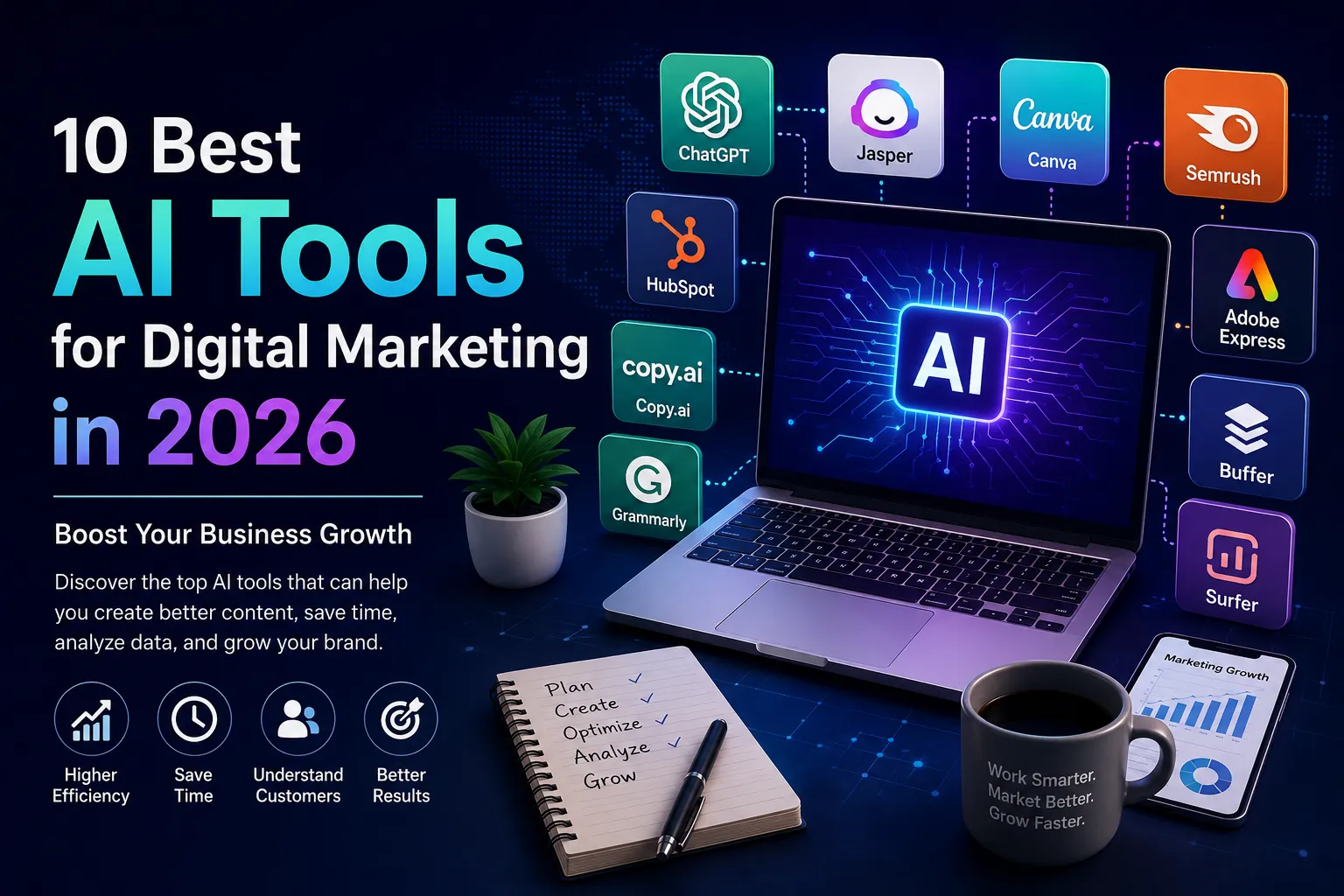 10 Best AI Tools for Digital Marketing in 2026: Boost Your Business Growth