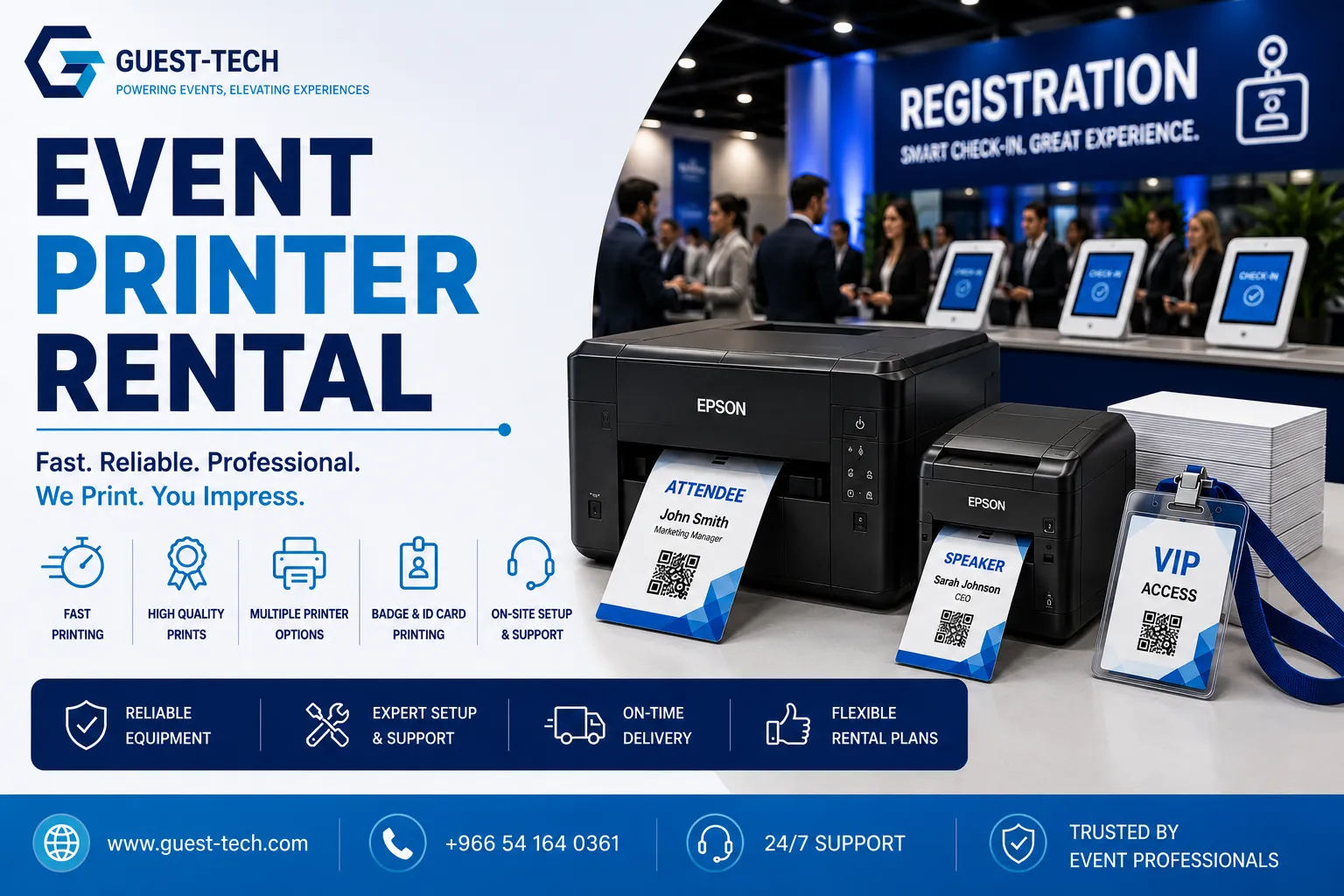 How Event Printer Rental and Laptops Support Better Event Management