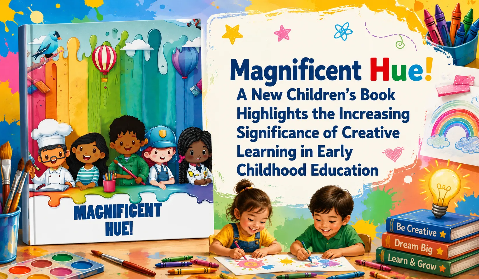 Magnificent Hue! A New Children's Book Highlights the Increasing Significance of Creative Learning in Early Childhood Education