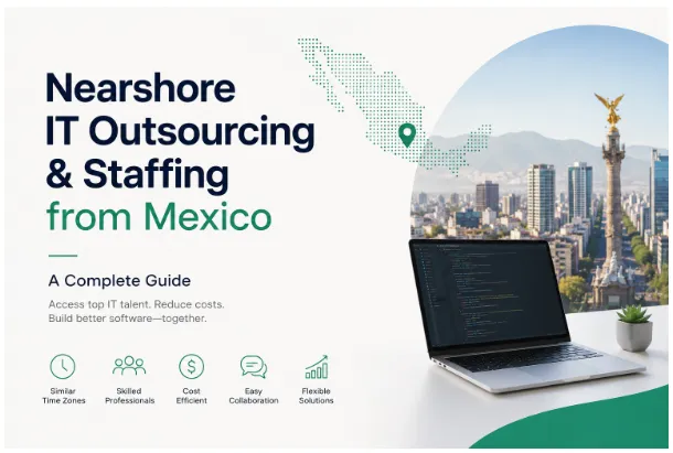 Nearshore IT Outsourcing & Staffing from Mexico: A Complete GuideBusinesses today need to move quickly, but finding skilled IT professionals at the right cost can be challenging. This is one reason nearshore IT outsourcing and staffing from Mexico has become increasingly attractive to companies in t