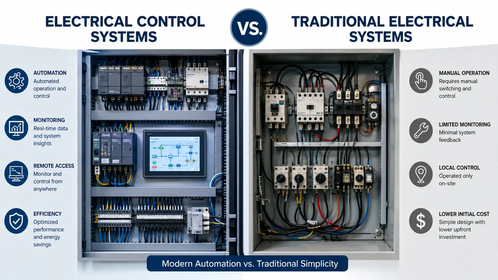 Electrical Control Systems vs. Traditional Electrical Systems: What’s the Difference?