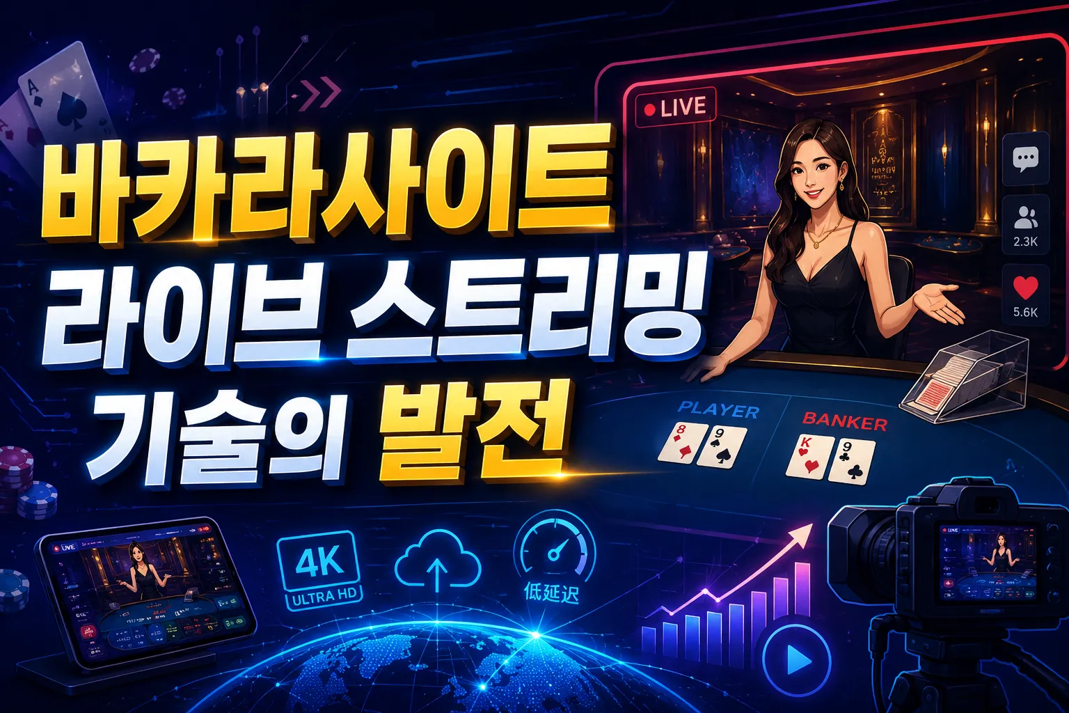 바카라사이트 라이브 스트리밍 기술의 발전