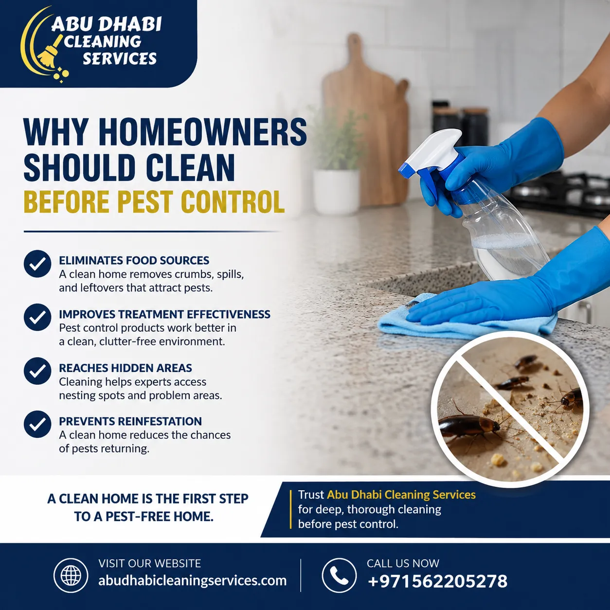 Why Homeowners Should Clean Before Pest Control