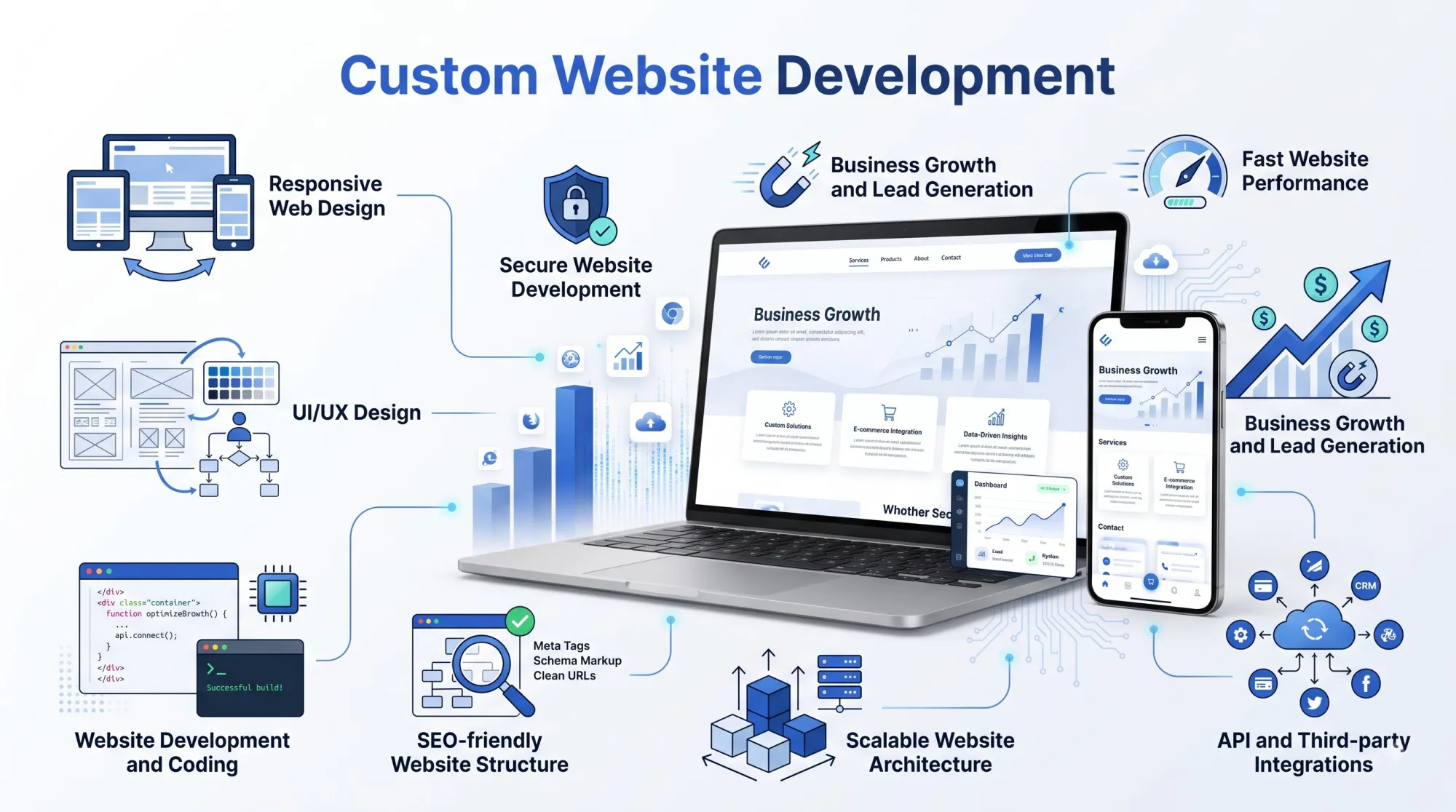 How Custom Websites Help Businesses Grow Online