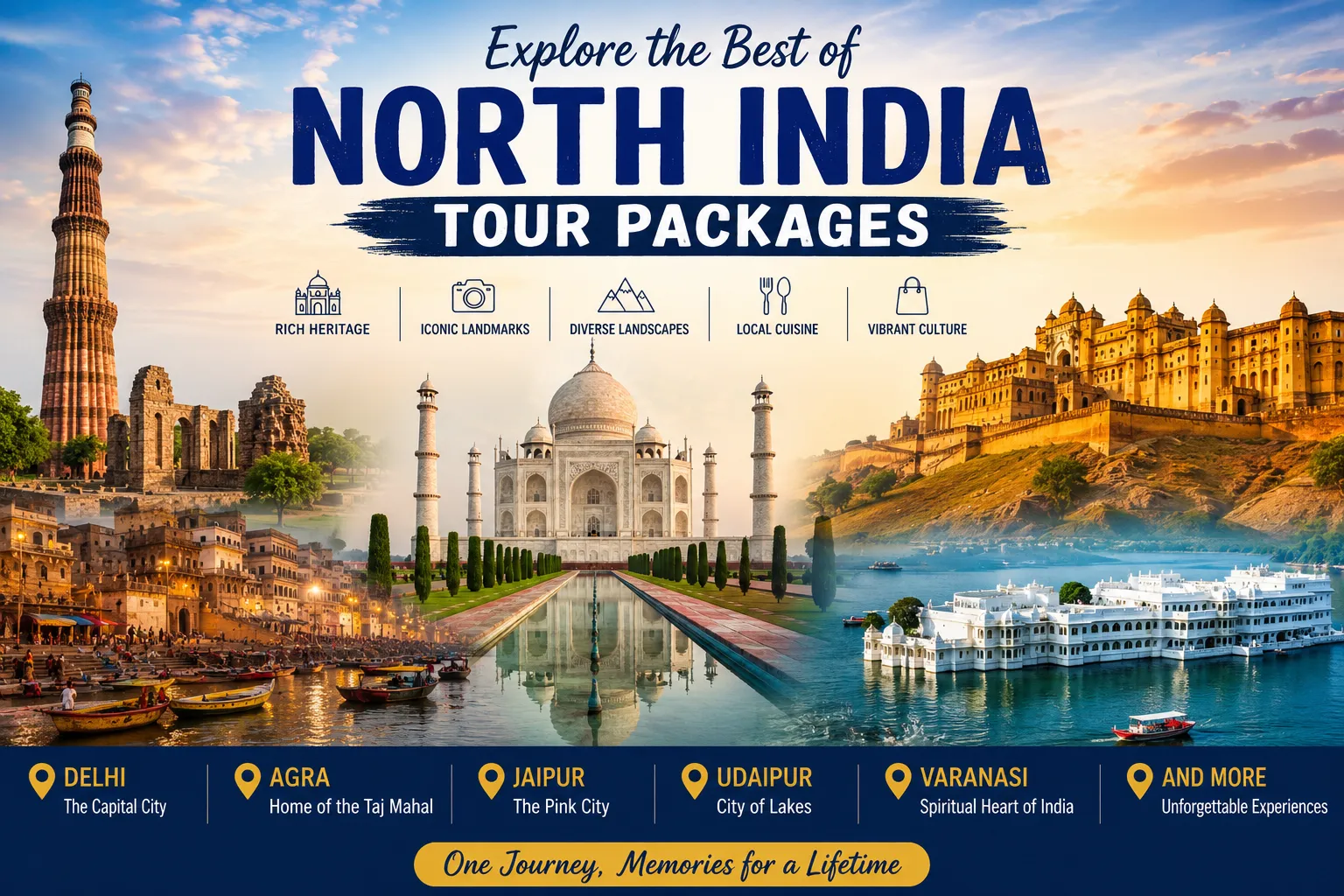 North India Tour Packages: Exploring History, Culture, and Landscapes