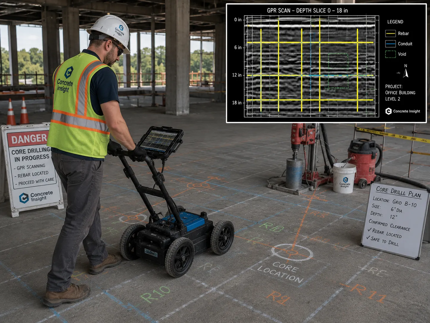 Planning a Core Drill Service? What GPR for Concrete Scanning Adds to the Budget and Timeline