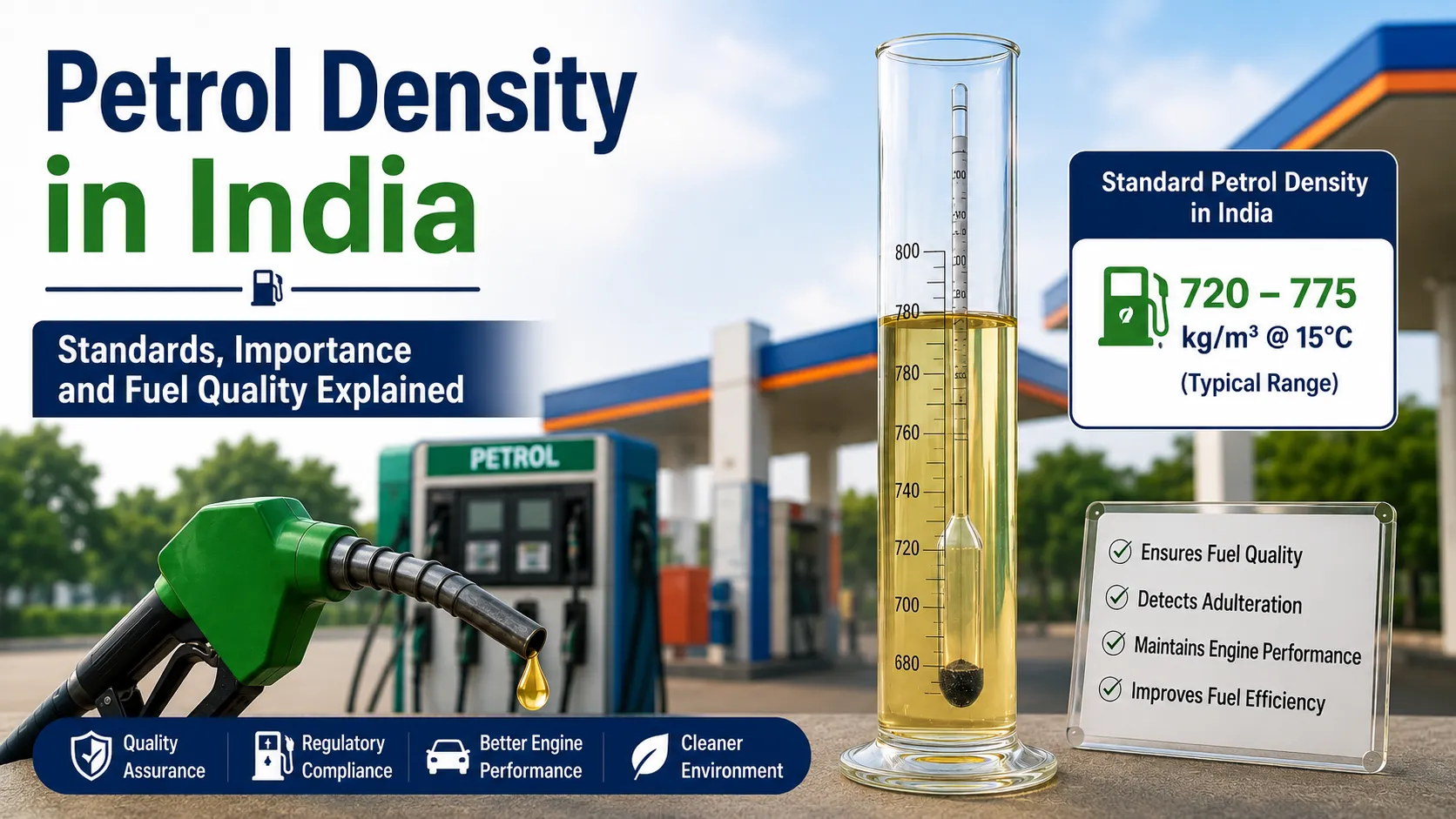 Petrol Density in India: Standard Range, How to Check & Why It Matters
