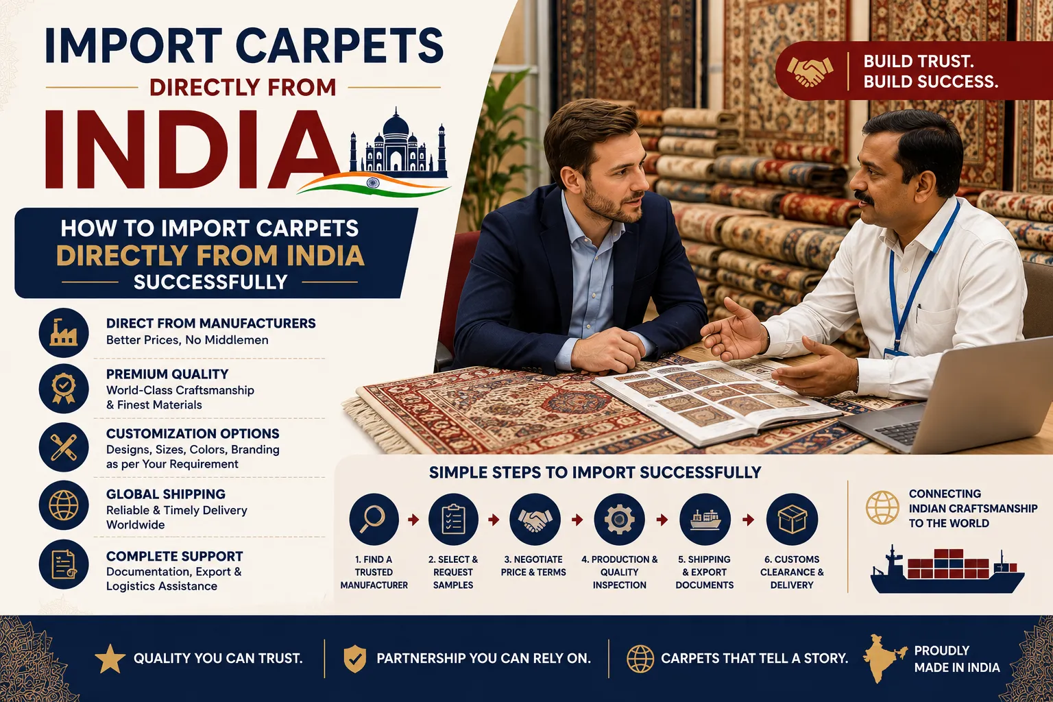 How to Import Carpets Directly from India Successfully