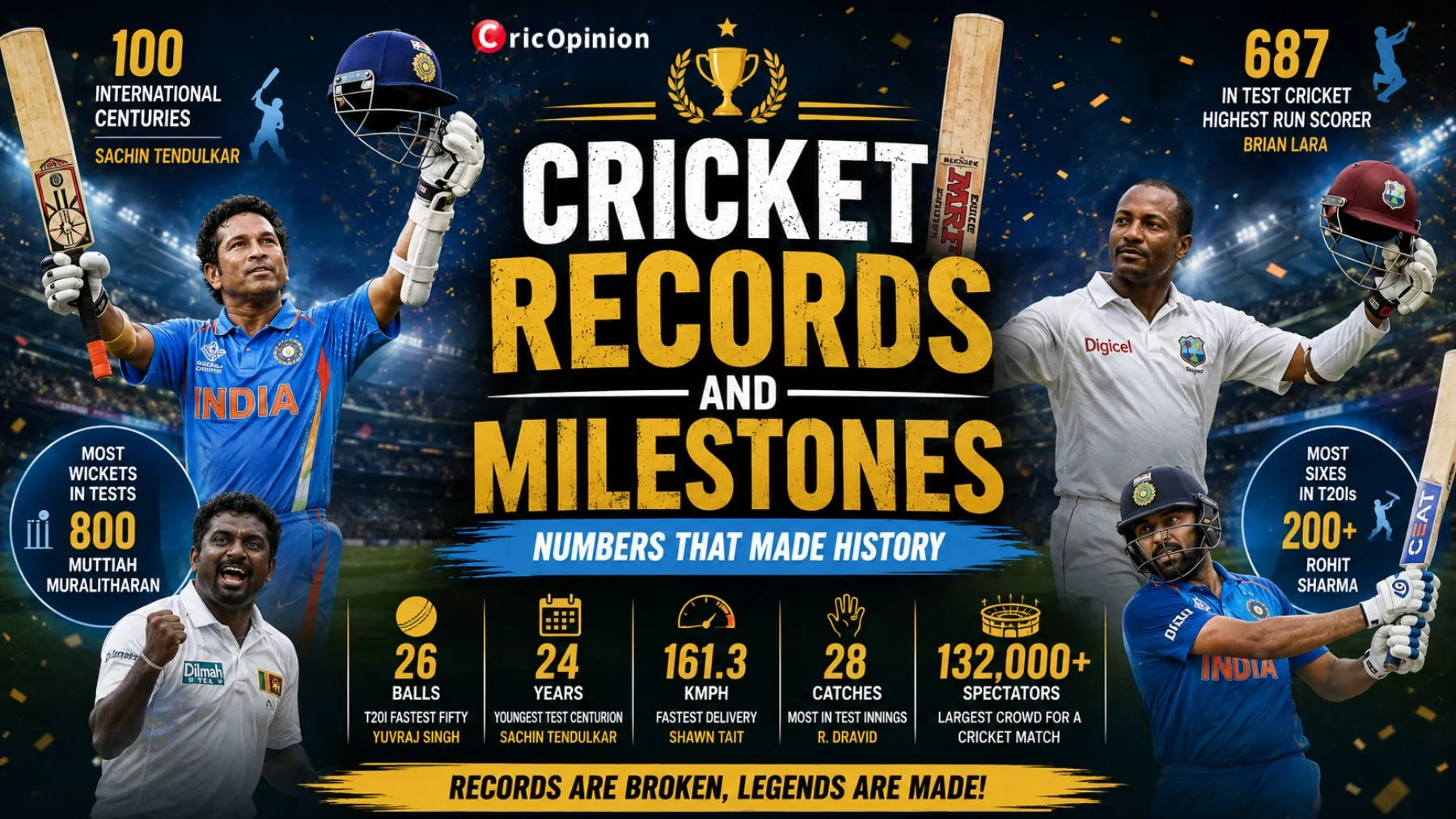 Cricket Records and Milestones: Numbers That Made History