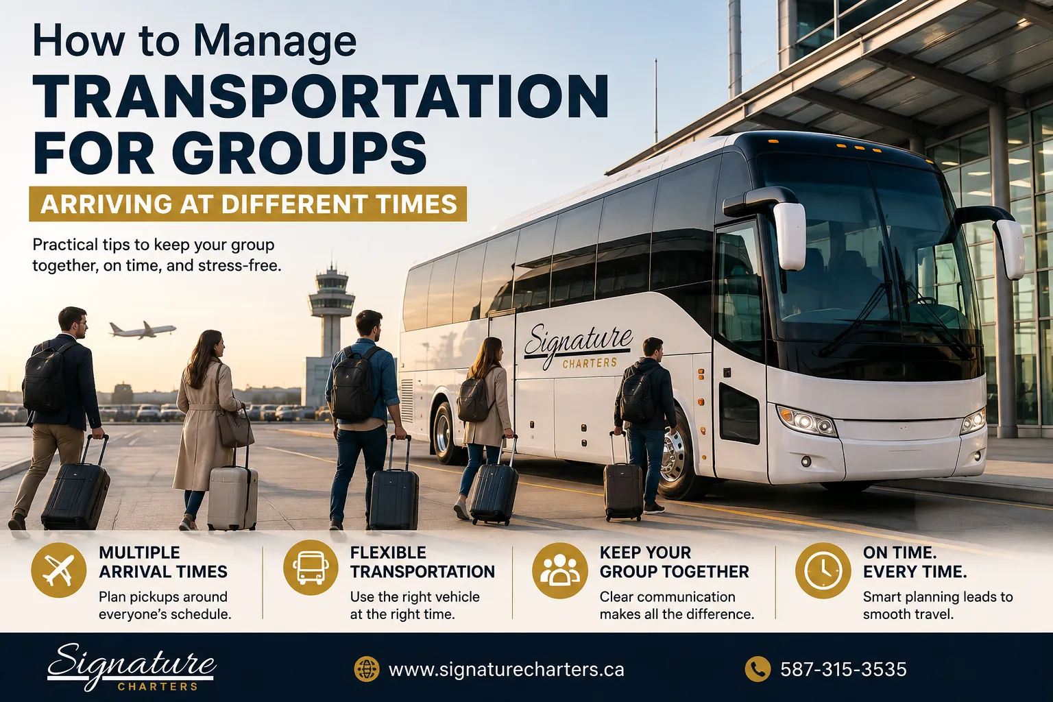 How to Manage Transportation for Groups Arriving at Different Times