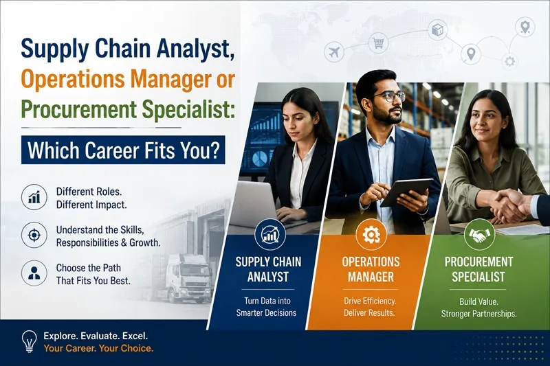 Supply Chain Analyst, Operations Manager or Procurement Specialist: Which Career Fits You?
