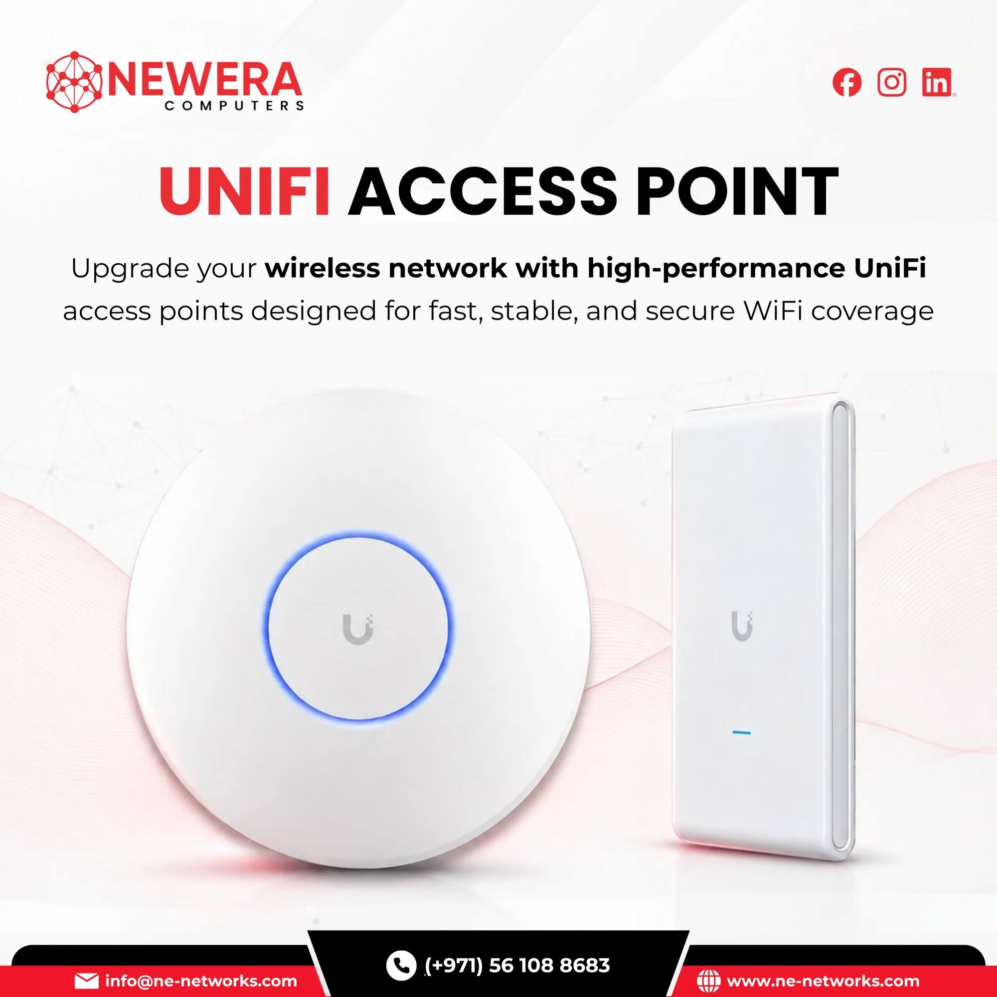 Buy UniFi Access Point in Dubai, UAE for Fast & Reliable WiFi Connectivity | Newera Computers