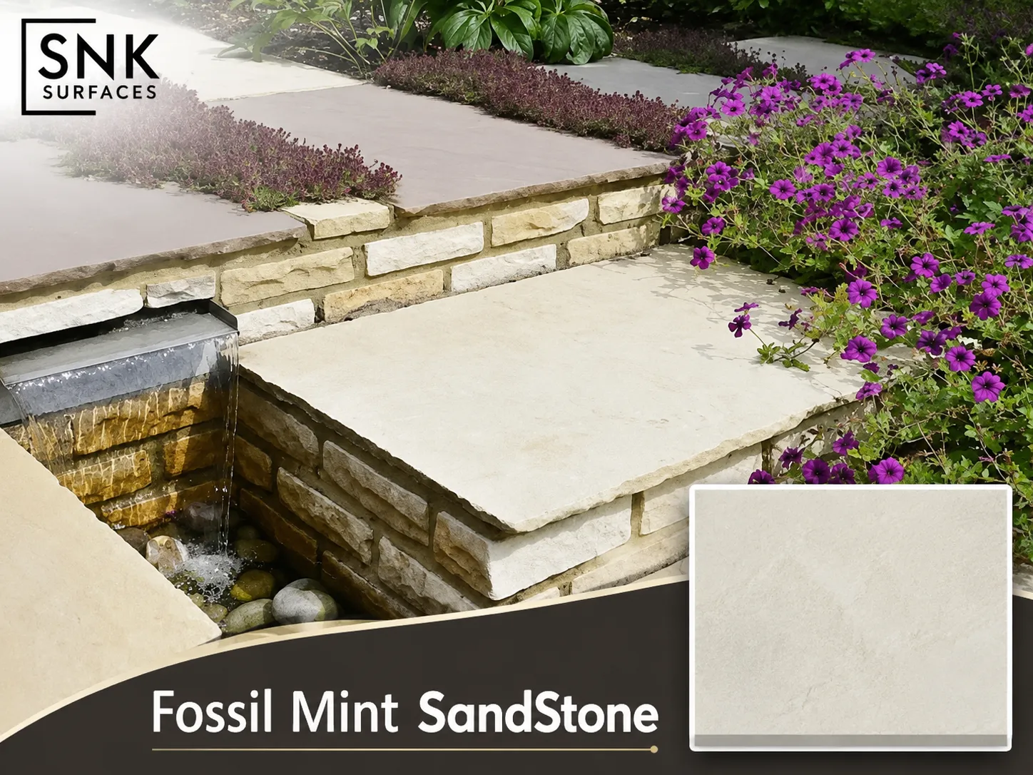 Top 10 Fossil Mint Sandstone Suppliers India | 2026 SNK Surfaces