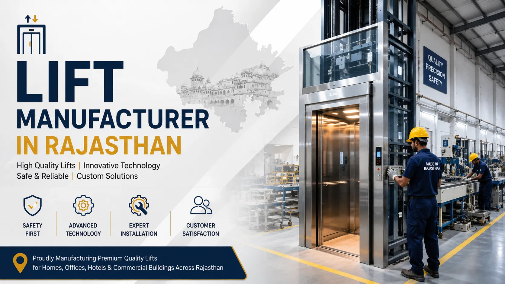 Trusted Lift Solutions by an Experienced Rajasthan Manufacturer