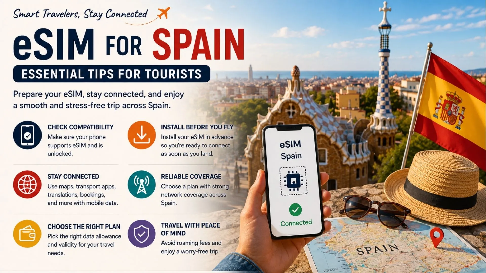Spain eSIM for Tourists: What You Need to Know Before Landing