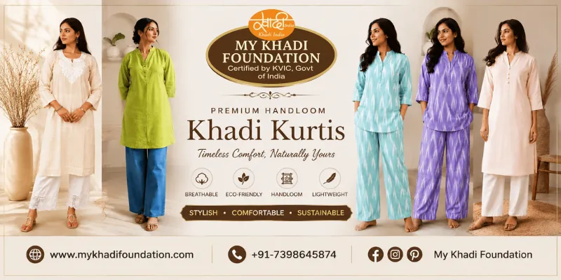 Buy Khadi Long Kurta Styles Online – Latest Designs & Best Deals