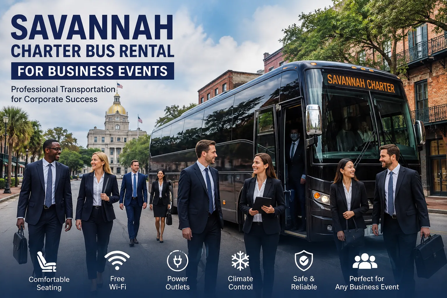 Savannah Charter Bus for Conferences: Simplify Group Transportation for Business Events