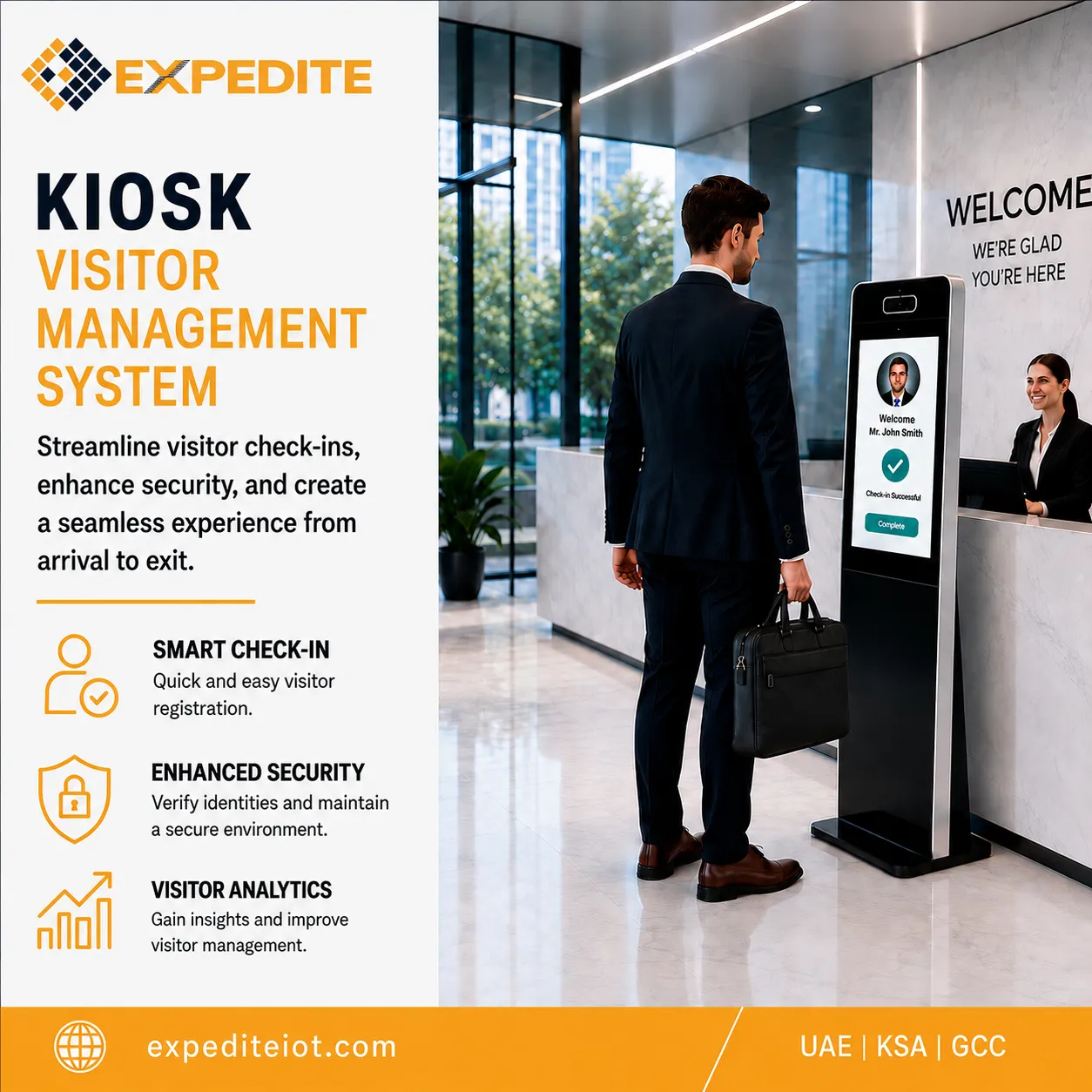 Streamline Reception with a Kiosk Visitor Management System in Qatar