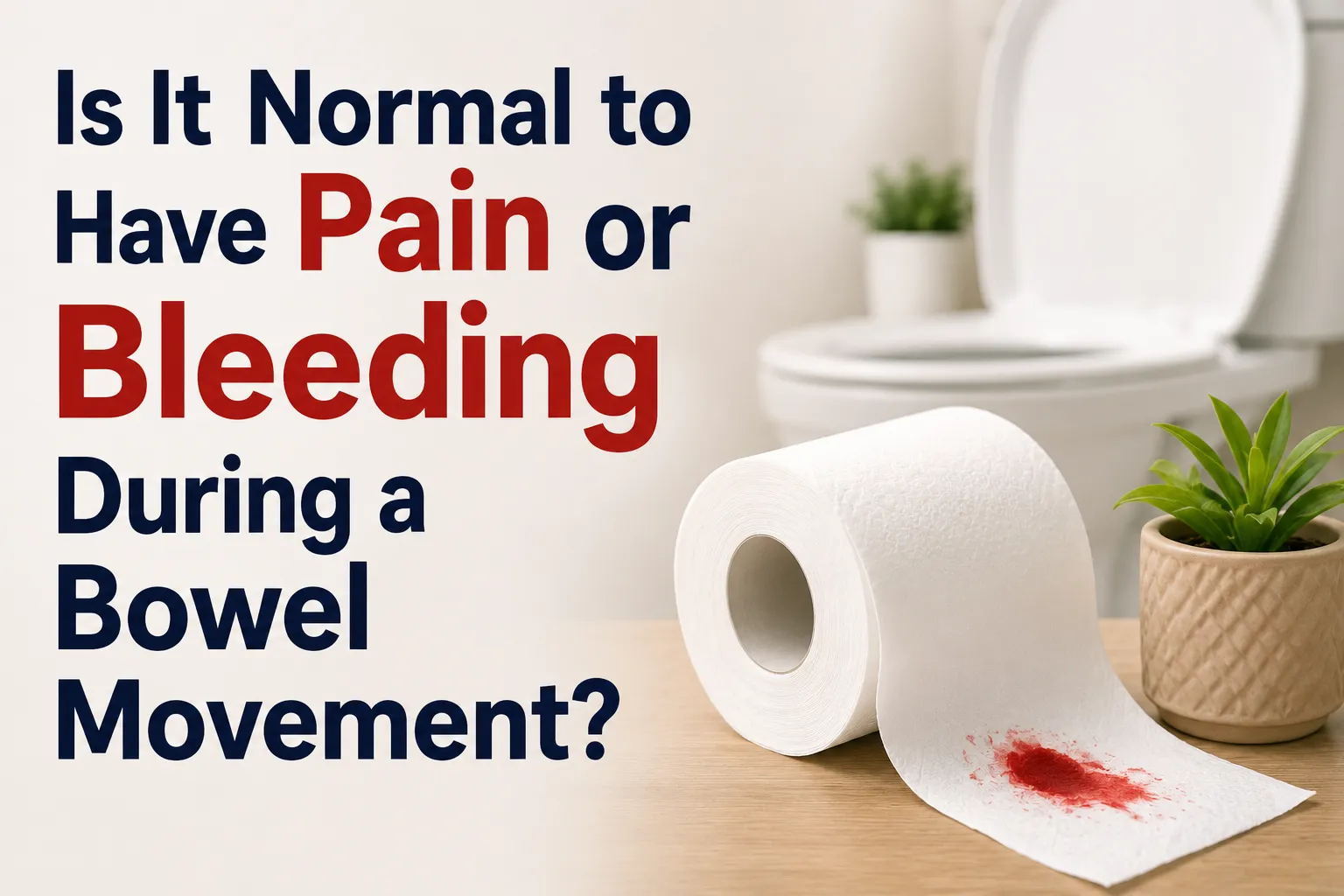 Is It Normal to Have Pain or Bleeding During a Bowel Movement?