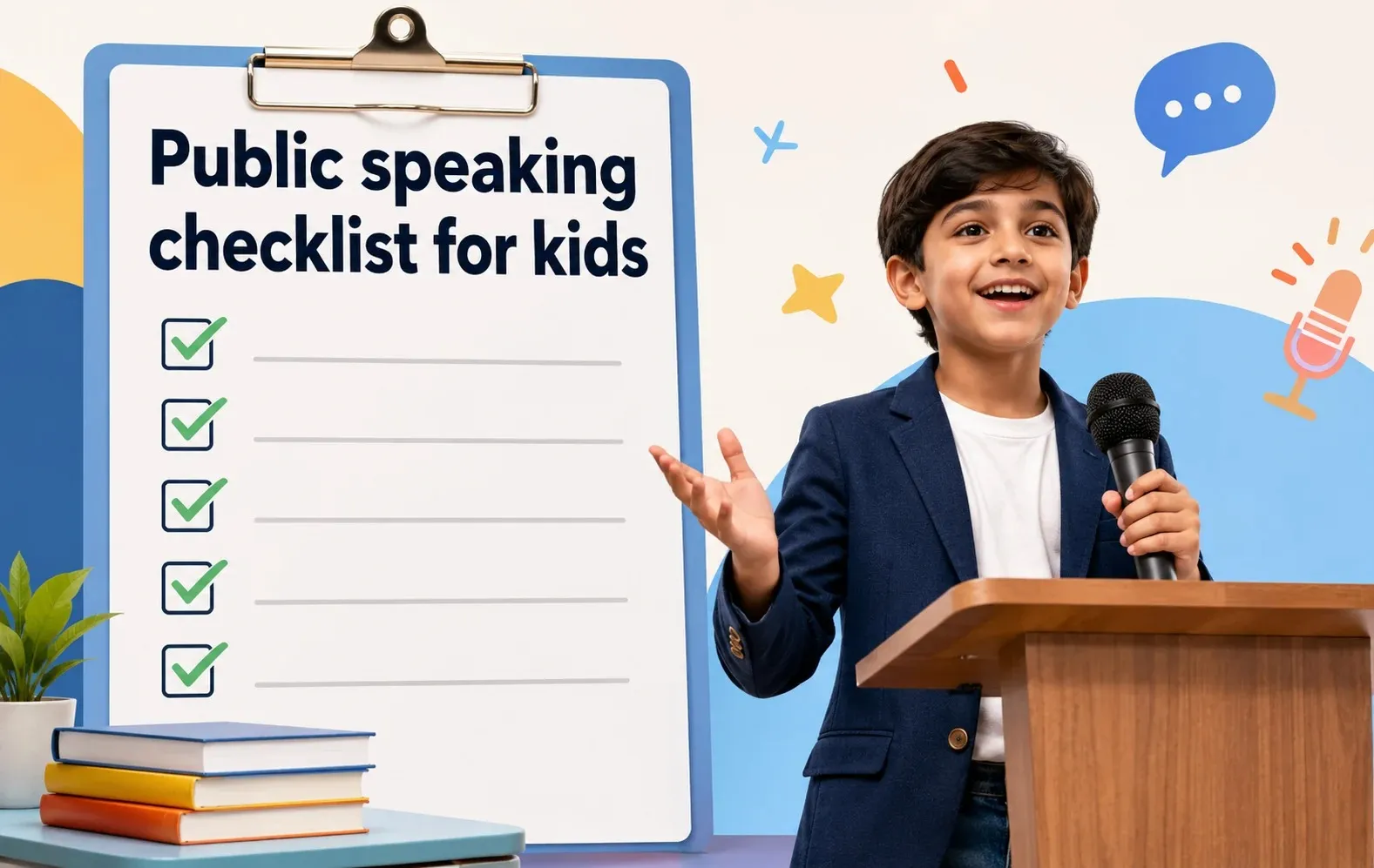 Public Speaking Checklist for Kids