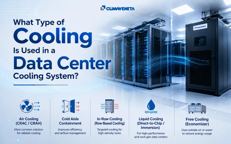 What Type of Cooling Is Used in a Data Center Cooling System?