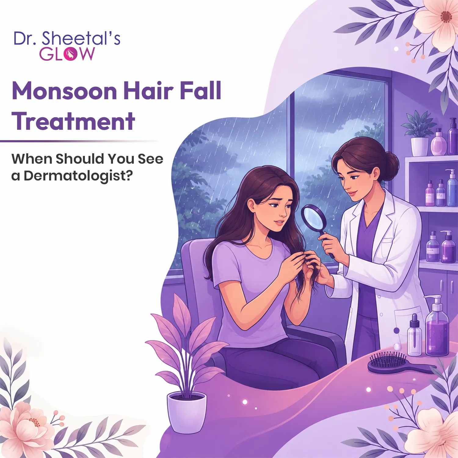 Monsoon Hair Fall: What Is Normal and When Should You See a Dermatologist?