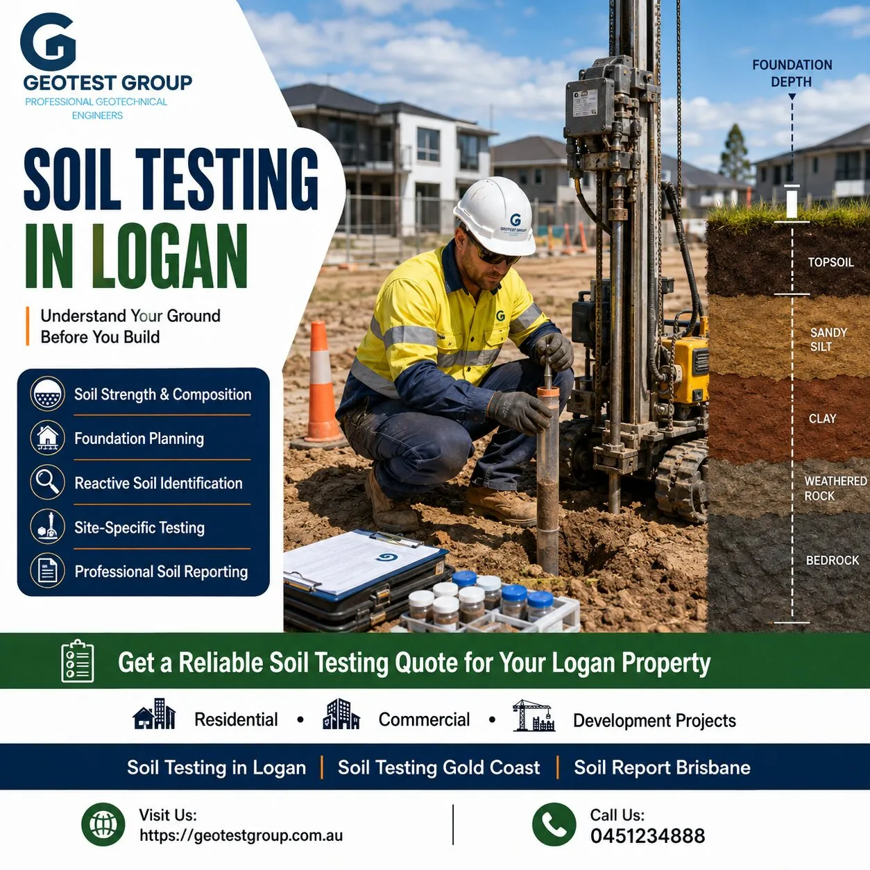Soil Testing in Logan: Build with Confidence from the Ground Up