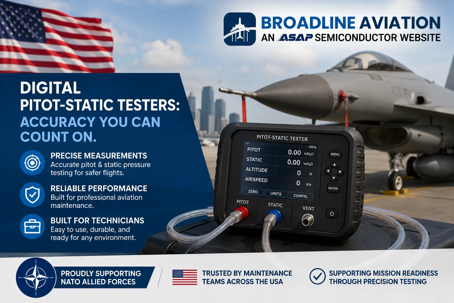 Digital Pitot-Static Testers: Improving Accuracy in Modern Aircraft Maintenance