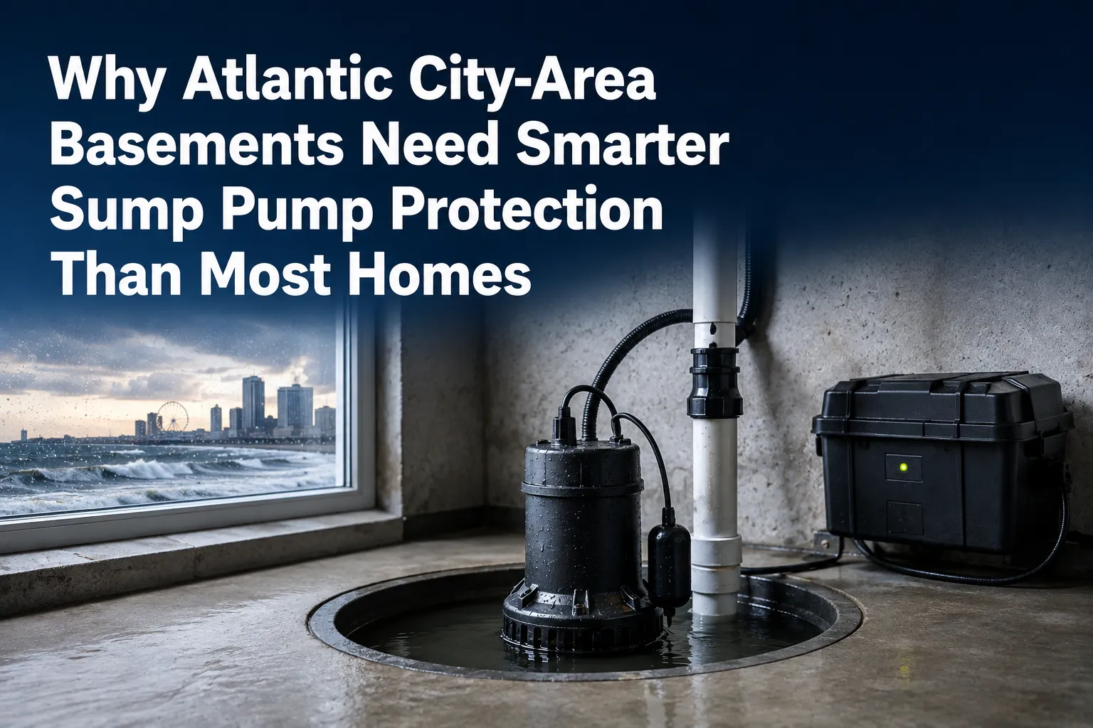 Why Atlantic City-Area Basements Need Smarter Sump Pump Protection Than Most Homes
