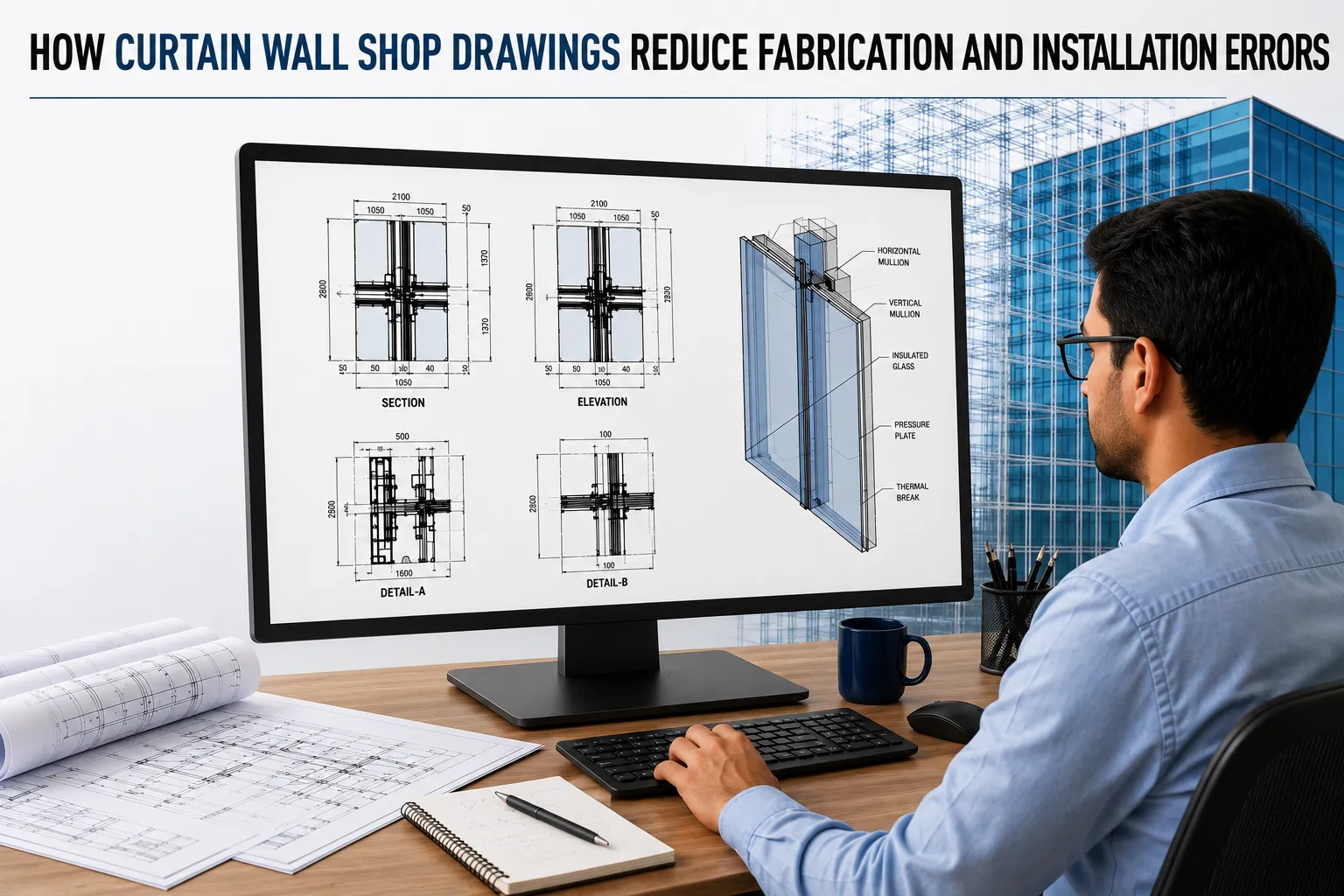 How Curtain Wall Shop Drawings Reduce Fabrication and Installation Errors