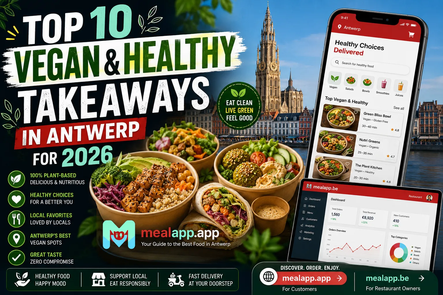 Top 10 Vegan & Healthy Takeaways in Antwerp for 2026