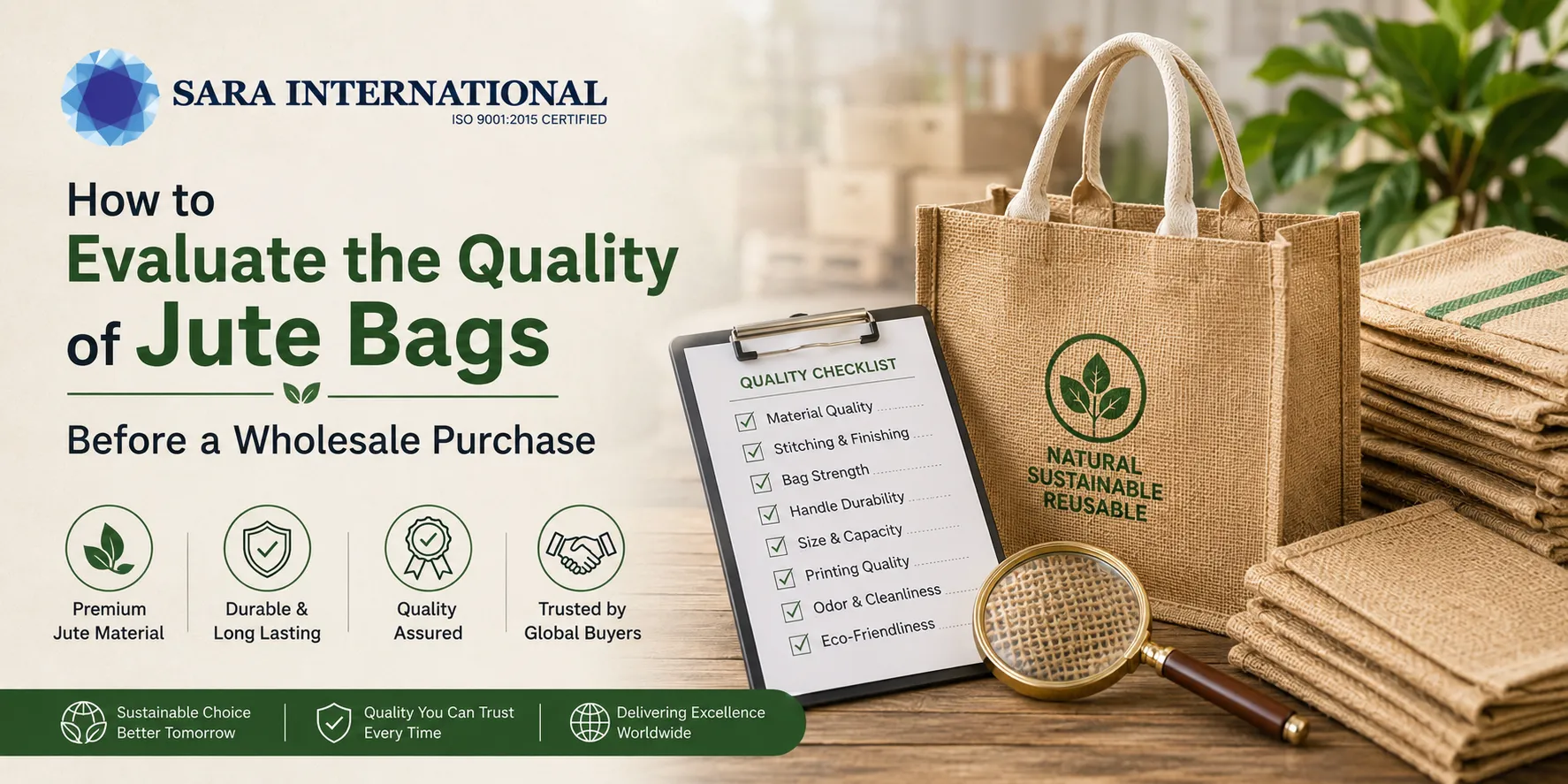 How to Evaluate the Quality of Jute Bags Before a Wholesale Purchase