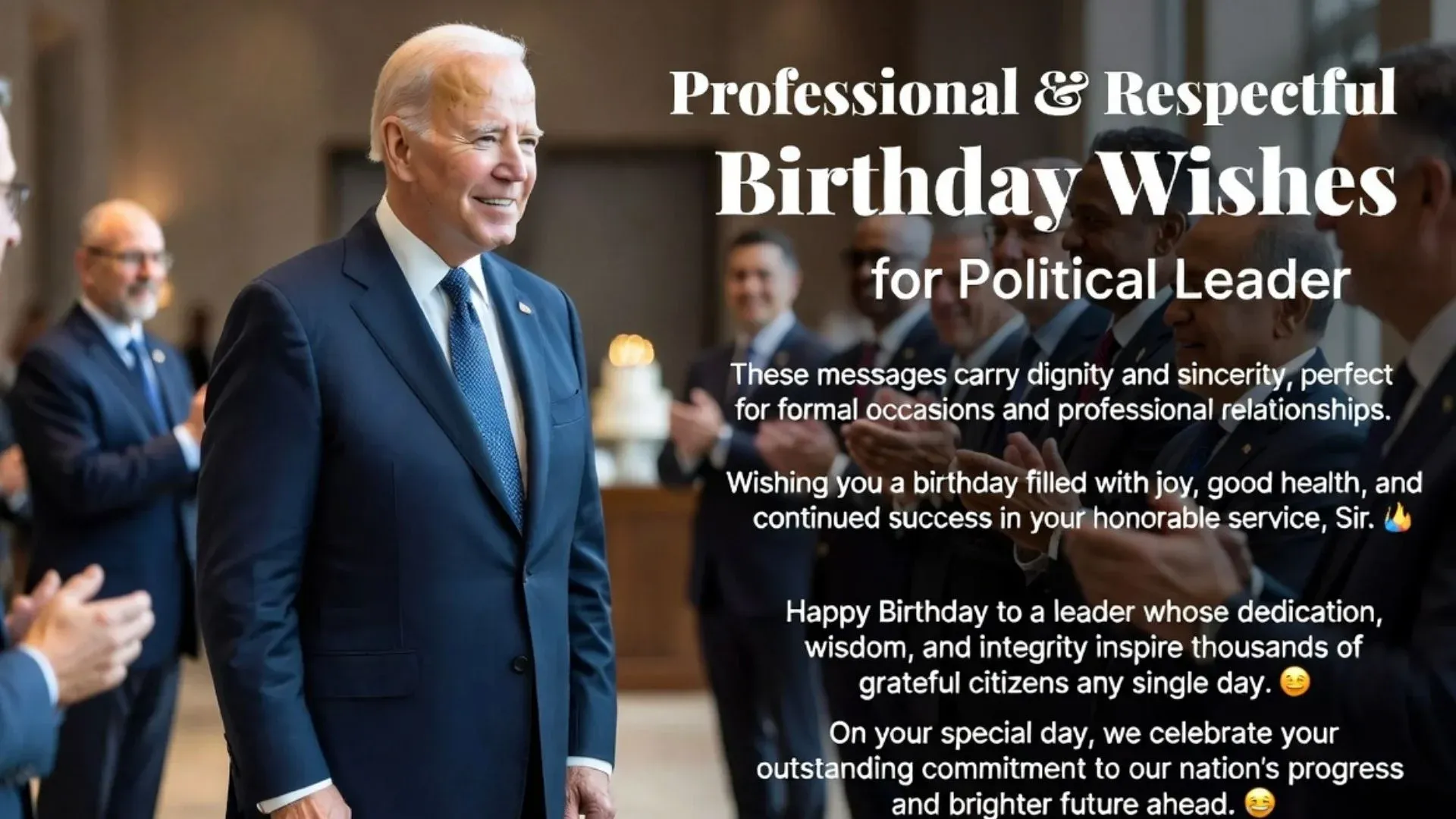 Heart Touching Happy Birthday Wishes for Political Leader