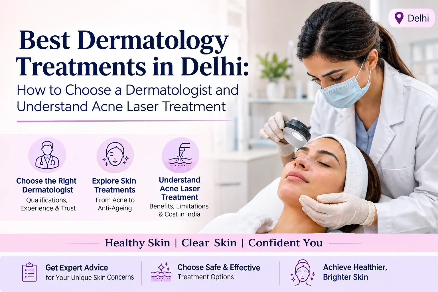 Best Dermatology Treatments in Delhi: How to Choose a Dermatologist and Understand Acne Laser Treatment