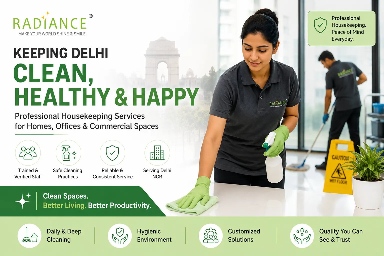 Keeping Delhi Properties Clean: The Role of Professional Housekeeping