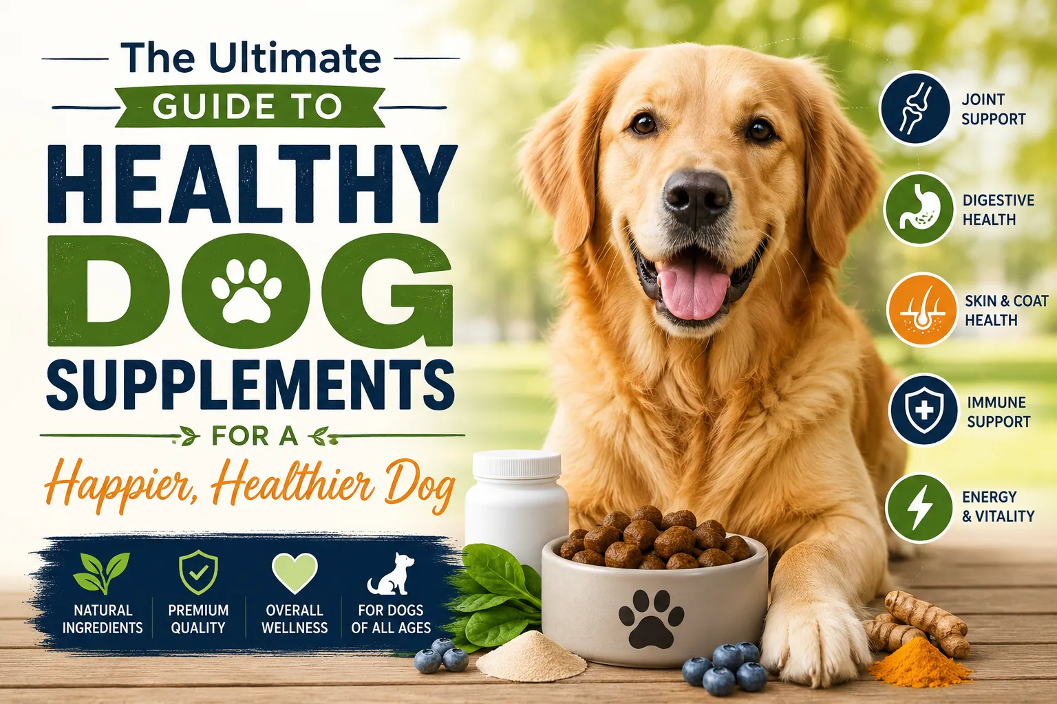 The Ultimate Guide to Healthy Dog Supplements for a Happier, Healthier Dog