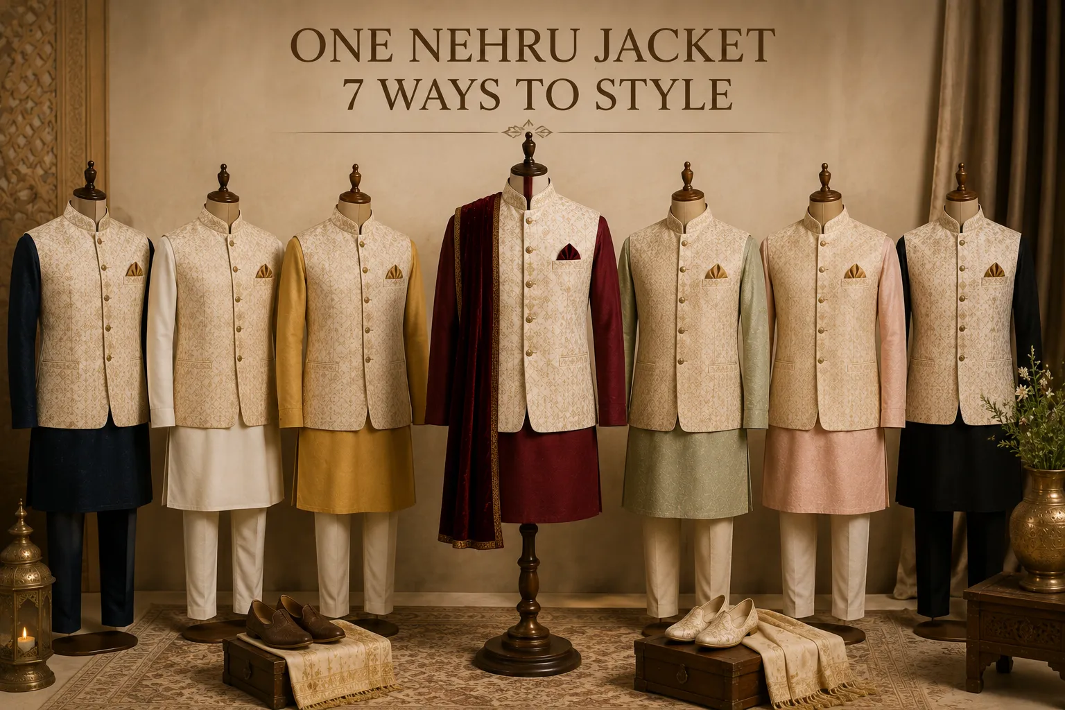 Nehru Jacket Wedding Styling: 7 Ways To Create Different Looks From One Jacket