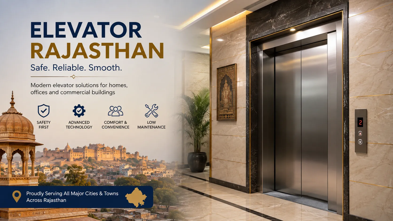 Trusted Elevator Solutions for Residential Projects in Rajasthan