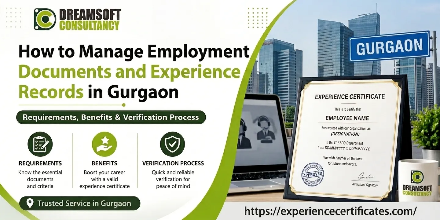 How to Manage Employment Documents and Experience Records in Gurgaon