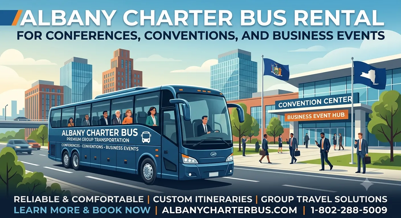 Albany Charter Bus Rental for Conferences, Conventions, and Business Events