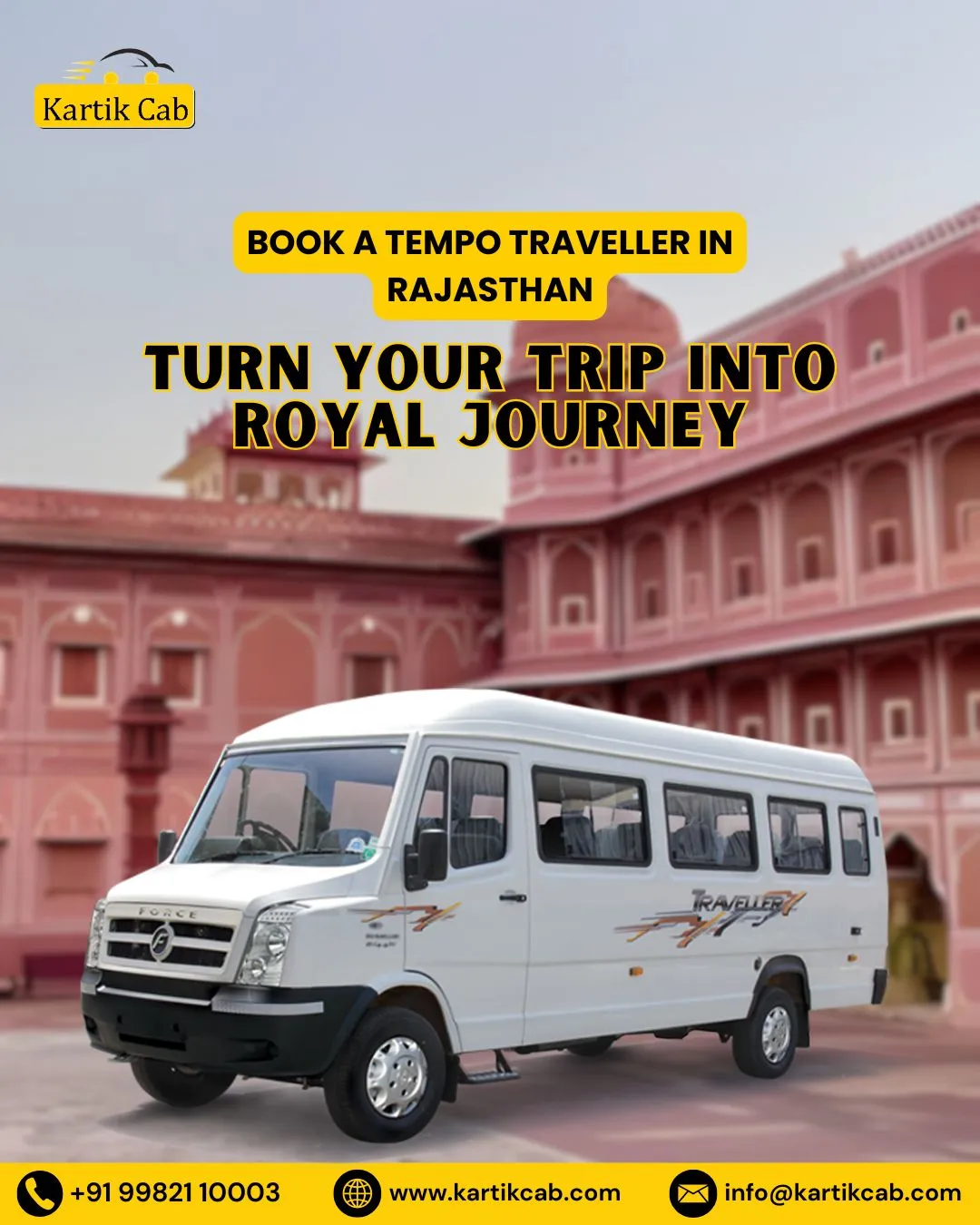 Luxury Tempo Traveller Rental in Rajasthan: A Comfortable Way to Explore the Royal State