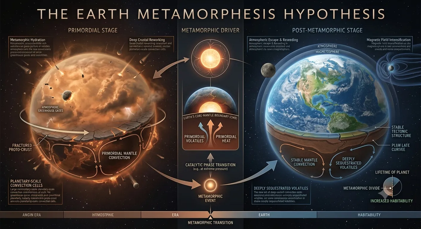 Earth’s Great Metamorphosis: Born from a Rogue Planetary Collision