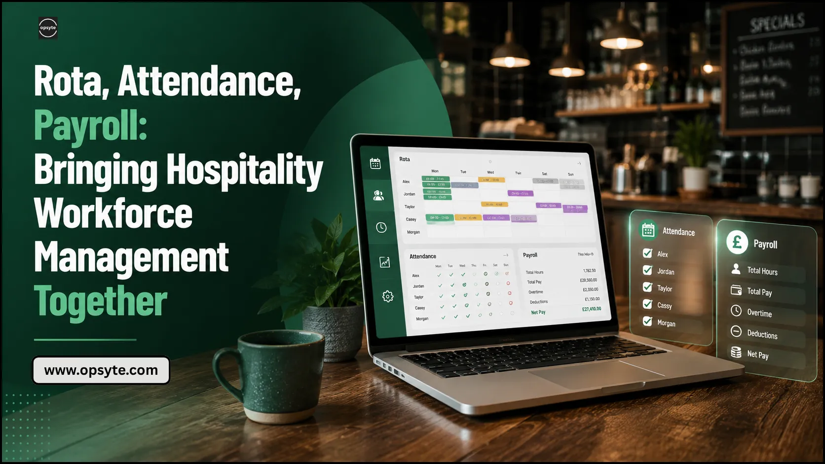 Rota, Attendance, Payroll: Bringing Hospitality Workforce Management Together