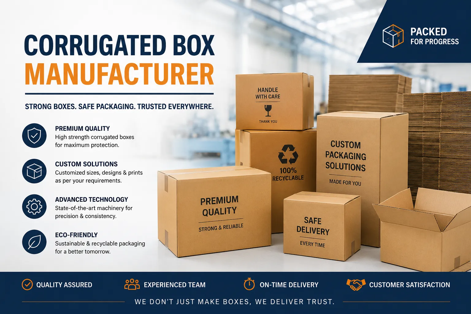 Corrugated Box Manufacturers for Reliable Packaging Solutions