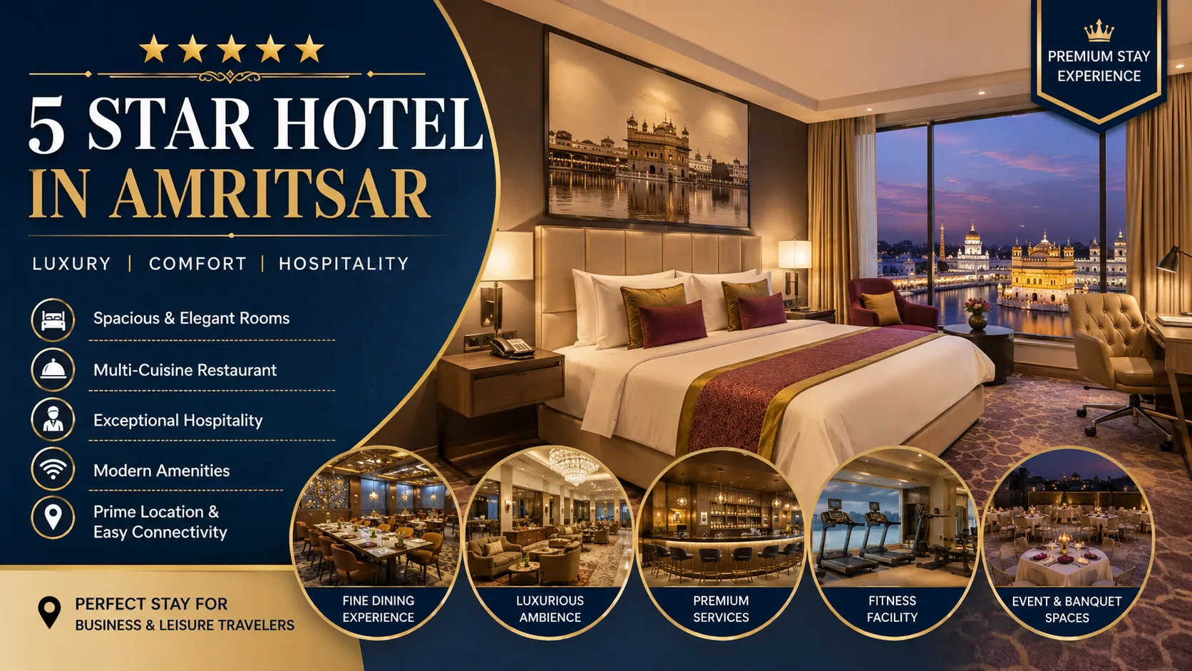Best Amenities and Convenient Location for a Stay in Amritsar