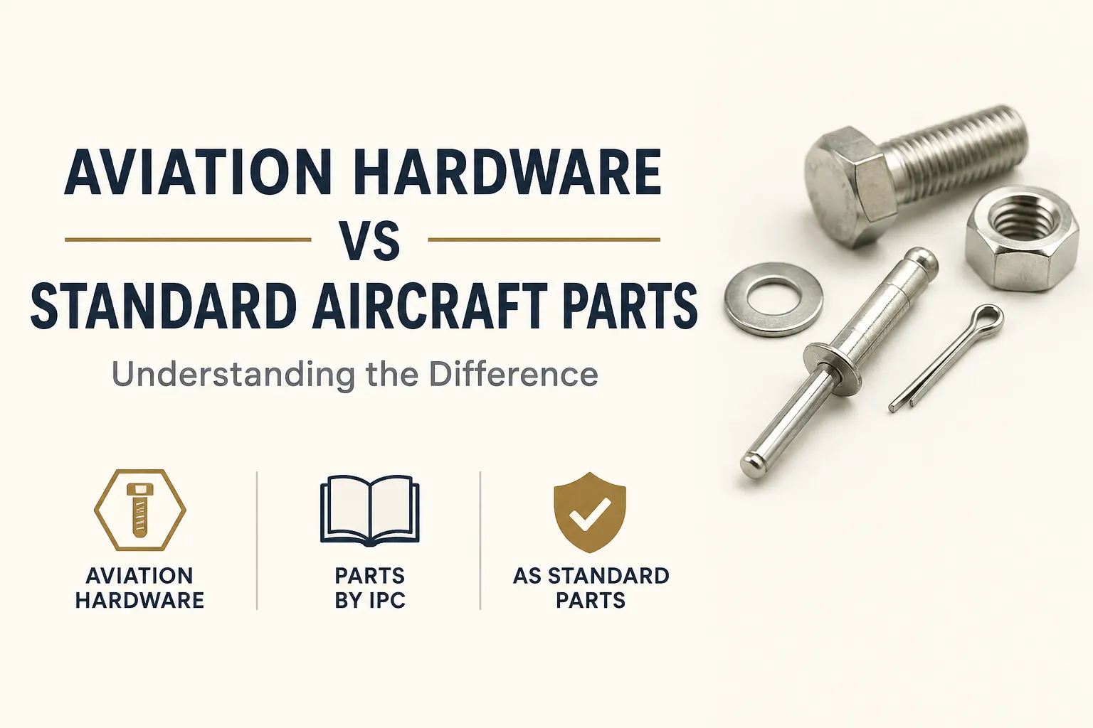 Understanding the Difference Between Aviation Hardware and Standard Aircraft Parts